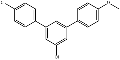 3-(4-CHLOROPHENYL)-5-(4-METHOXYPHENYL)PHENOL Struktur