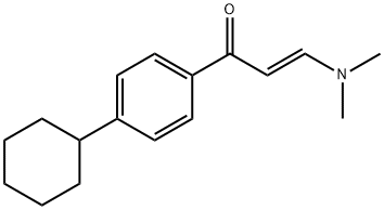 (E)-1-(4-CYCLOHEXYLPHENYL)-3-(DIMETHYLAMINO)-2-PROPEN-1-ONE Struktur