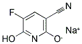 2,6-DIHYDROXY-5-FLUORONICOTINONITRILE MONOSODIUM SALT Struktur