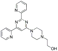 2-[4-(2,6-DIPYRIDIN-2-YLPYRIMIDIN-4-YL)PIPERAZIN-1-YL]ETHANOL Struktur