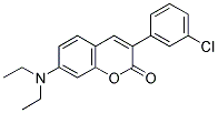 3(3'-CHLOROPHENYL)-7-DIETHYLAMINOCOUMARIN Struktur