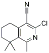 3-CHLORO-1,8,8-TRIMETHYL-5,6,7,8-TETRAHYDROISOQUINOLINE-4-CARBONITRILE Struktur