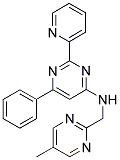 N-[(5-METHYLPYRIMIDIN-2-YL)METHYL]-6-PHENYL-2-PYRIDIN-2-YLPYRIMIDIN-4-AMINE Struktur