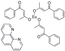 TRIS(BENZOYLACETONATO) MONO(PHENANTHROLINE)EUROPIUM(III) Struktur