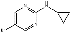 (5-BROMO-PYRIMIDIN-2-YL)-CYCLOPROPYL-AMINE Struktur