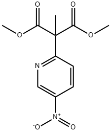 DIMETHYL 2-METHYL-2-(5-NITRO-2-PYRIDINYL)MALONATE Struktur