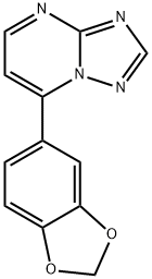 7-(1,3-BENZODIOXOL-5-YL)[1,2,4]TRIAZOLO[1,5-A]PYRIMIDINE Struktur