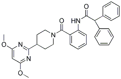 N-[2-((4-(4,6-DIMETHOXYPYRIMIDIN-2-YL)PIPERIDIN-1-YL)CARBONYL)PHENYL]-2,2-DIPHENYLACETAMIDE Struktur