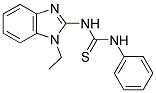 1-(1-ETHYL-1H-BENZOIMIDAZOL-2-YL)-3-PHENYL-THIOUREA Struktur