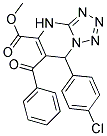 METHYL 6-BENZOYL-7-(4-CHLOROPHENYL)-4,7-DIHYDROTETRAZOLO[1,5-A]PYRIMIDINE-5-CARBOXYLATE Struktur