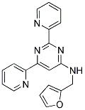 N-(2-FURYLMETHYL)-2,6-DIPYRIDIN-2-YLPYRIMIDIN-4-AMINE Struktur