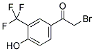 4-HYDROXY-3-(TRIFLUOROMETHYL)PHENACYL BROMIDE Struktur