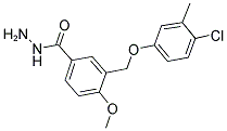 3-(4-CHLORO-3-METHYL-PHENOXYMETHYL)-4-METHOXY-BENZOIC ACID HYDRAZIDE Struktur