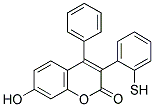 7-HYDROXY-4-PHENYL-3-(2-THIOPHENYL)COUMARIN Struktur