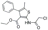 2-(2-CHLORO-ACETYLAMINO)-5-METHYL-4-PHENYL-THIOPHENE-3-CARBOXYLIC ACID ETHYL ESTER Struktur