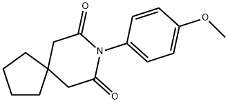 8-(4-METHOXYPHENYL)-8-AZASPIRO[4.5]DECANE-7,9-DIONE Struktur