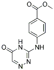 4-(5-OXO-4,5-DIHYDRO-[1,2,4]TRIAZIN-3-YLAMINO)-BENZOIC ACID METHYL ESTER Struktur