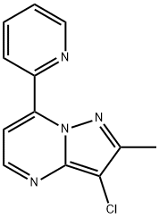 3-CHLORO-2-METHYL-7-(2-PYRIDINYL)PYRAZOLO[1,5-A]PYRIMIDINE Struktur