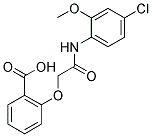 2-[(4-CHLORO-2-METHOXY-PHENYLCARBAMOYL)-METHOXY]-BENZOIC ACID Struktur