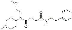 N-(2-METHOXYETHYL)-N-(1-METHYLPIPERIDIN-4-YL)-4-OXO-4-((2-PHENYLETHYL)AMINO)BUTANAMIDE Struktur