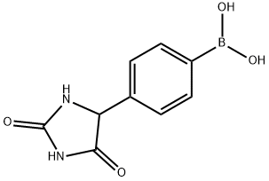 4-(2,4-DIOXOIMIDAZOLIDIN-5-YL)PHENYBORONIC ACID Struktur