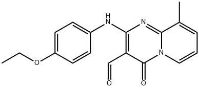 2-[(4-ETHOXYPHENYL)AMINO]-9-METHYL-4-OXO-4H-PYRIDO[1,2-A]PYRIMIDINE-3-CARBALDEHYDE Struktur