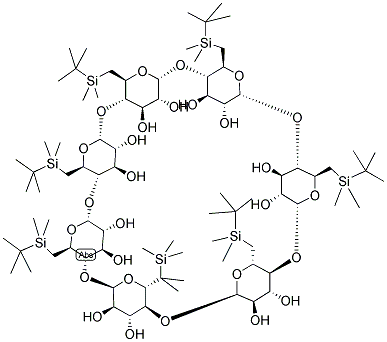 HEPTAKIS-6-(DIMETHYL-TERT-BUTYLSILYL)-6-DEOXY-BETA-CYCLODEXTRIN Struktur