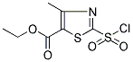 ETHYL 2-(CHLOROSULFONYL)-4-METHYL-1,3-THIAZOLE-5-CARBOXYLATE Struktur