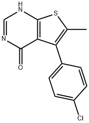 5-(4-CHLORO-PHENYL)-6-METHYL-3H-THIENO[2,3-D]PYRIMIDIN-4-ONE Struktur