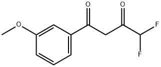 4,4-DIFLUORO-1-(3-METHOXY-PHENYL)-BUTANE-1,3-DIONE Struktur