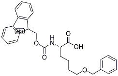 (S)-N-ALPHA-FMOC-2-AMINO-6-BENZYLOXYHEXANOIC ACID Struktur