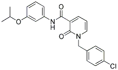 N-(3-ISOPROPOXYPHENYL)-1-(4-CHLOROBENZYL)-2-PYRIDONE-3-CARBOXAMIDE Struktur