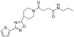 4-OXO-N-PROPYL-4-[4-(3-(THIEN-2-YL)-1,2,4-OXADIAZOL-5-YL)PIPERIDIN-1-YL]BUTANAMIDE Struktur