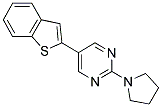 5-(1-BENZOTHIEN-2-YL)-2-PYRROLIDIN-1-YLPYRIMIDINE Struktur