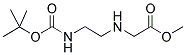 METHYL ([2-([TERT-BUTOXYCARBONYL]AMINO)ETHYL]AMINO)ACETATE Struktur