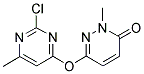 6-[(2-CHLORO-6-METHYL-4-PYRIMIDINYL)OXY]-2-METHYL-3(2H)-PYRIDAZINONE Struktur