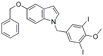 5-BENZYLOXY-1-(3,5-DIIODO-4-METHOXYBENZYL)-INDOLE Struktur