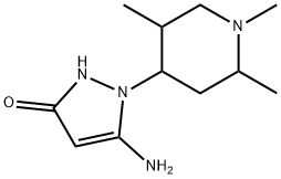 5-AMINO-1-(1,2,5-TRIMETHYL-PIPERIDIN-4-YL)-1H-PYRAZOL-3-OL Struktur