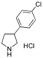 3-(4-CHLORO-PHENYL) PYRROLIDINE HCL Struktur