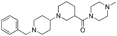 1-[(1-(1-BENZYLPIPERIDIN-4-YL)PIPERIDIN-3-YL)CARBONYL]-4-METHYLPIPERAZINE Struktur