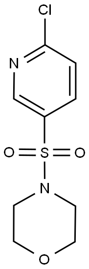 4-(6-CHLORO-PYRIDINE-3-SULFONYL)-MORPHOLINE Struktur