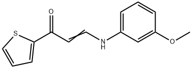 (E)-3-(3-METHOXYANILINO)-1-(2-THIENYL)-2-PROPEN-1-ONE Struktur