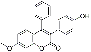 3-(4'-HYDROXYPHENYL)-7-METHOXY-4-PHENYL COUMARIN Struktur