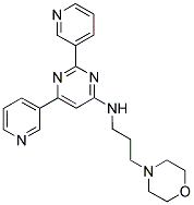 (2,6-DI-PYRIDIN-3-YL-PYRIMIDIN-4-YL)-(3-MORPHOLIN-4-YL-PROPYL)-AMINE Struktur