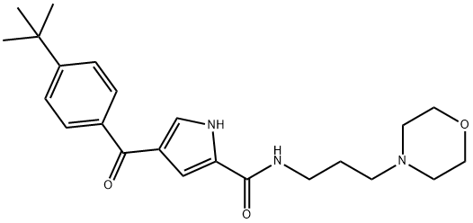 4-[4-(TERT-BUTYL)BENZOYL]-N-(3-MORPHOLINOPROPYL)-1H-PYRROLE-2-CARBOXAMIDE Struktur