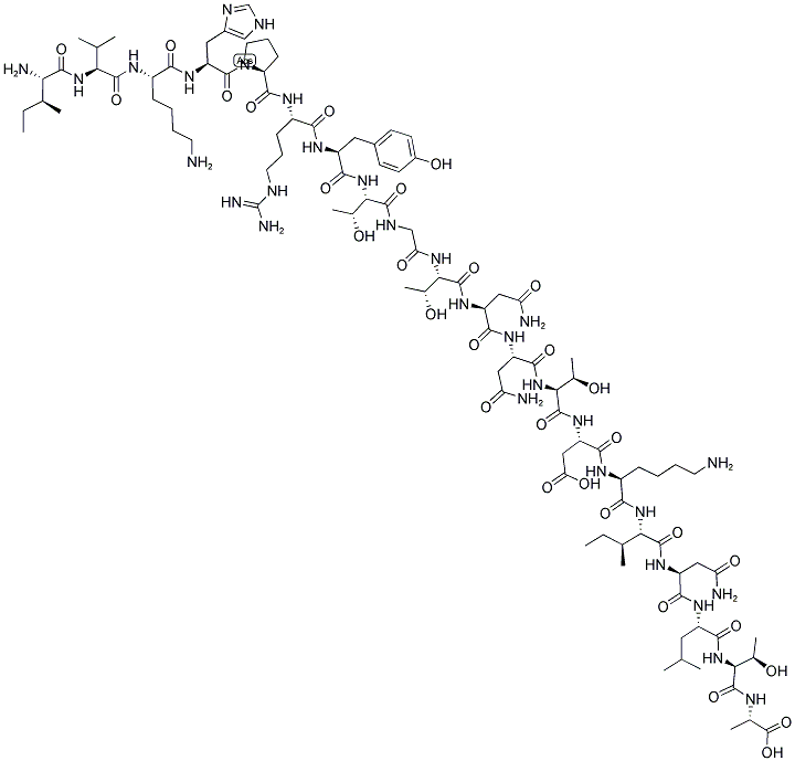 H-ILE-VAL-LYS-HIS-PRO-ARG-TYR-THR-GLY-THR-ASN-ASN-THR-ASP-LYS-ILE-ASN-LEU-THR-ALA-OH Struktur