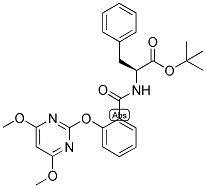 (2S)-2-[2-[(4,6-DIMETHOXYPYRIMIDIN-2-YL)OXY]BENZAMIDO]-3-PHENYLPROPANOIC ACID, TERT-BUTYL ESTER Struktur