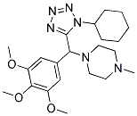 1-((1-CYCLOHEXYL-1H-TETRAZOL-5-YL)(3,4,5-TRIMETHOXYPHENYL)METHYL)-4-METHYLPIPERAZINE Struktur