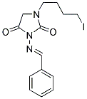 1-BENZYLIDENAMINO-3-(4-IODOBUTYL)-1,3-IMIDAZOLIDIN-2,5-DIONE Struktur