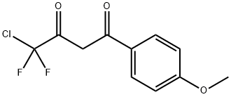 4-CHLORO-4,4-DIFLUORO-1-(4-METHOXY-PHENYL)-BUTANE-1,3-DIONE Struktur